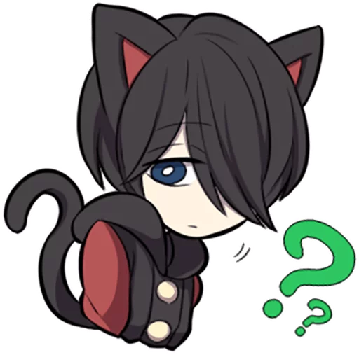 Эмодзи Black Kitten