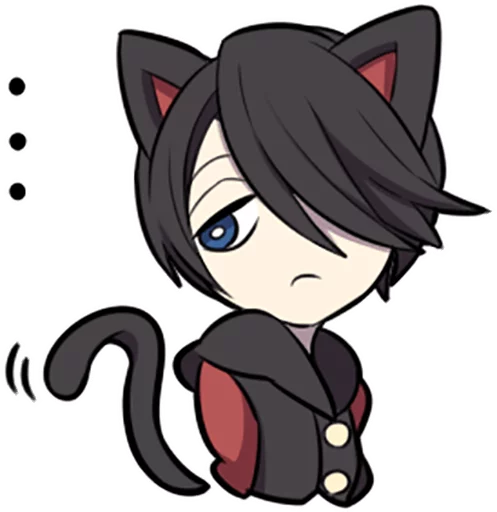 Эмодзи Black Kitten