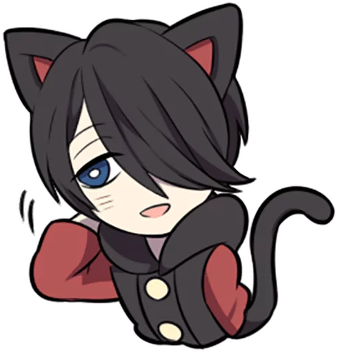 Эмодзи Black Kitten