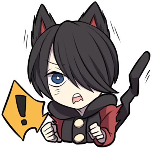 Эмодзи Black Kitten