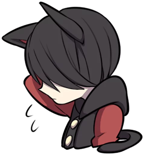 Эмодзи Black Kitten