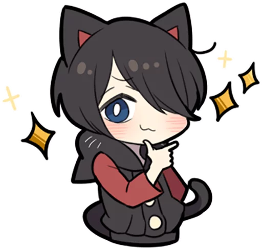 Эмодзи Black Kitten