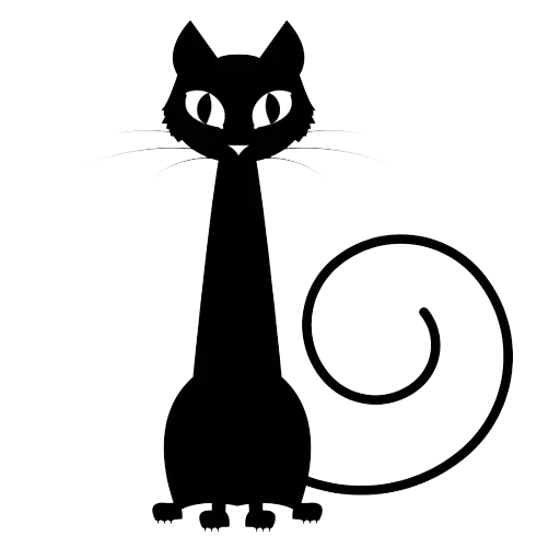 Эмодзи Black Love Cat