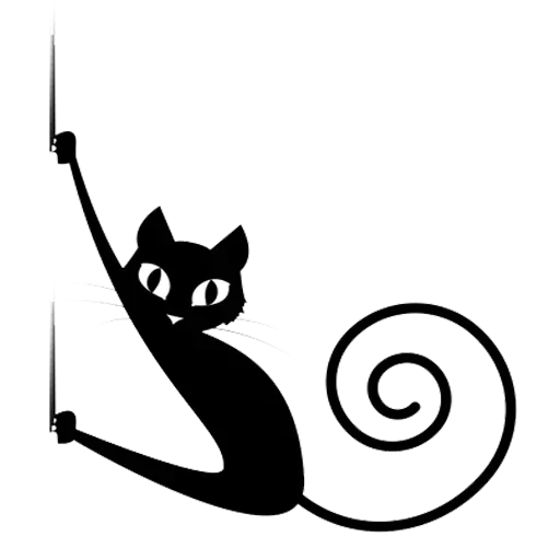 Эмодзи Black Love Cat