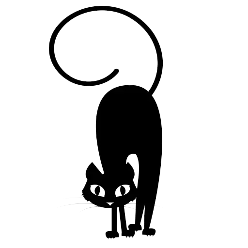 Эмодзи Black Love Cat