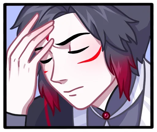 Эмодзи Тëмные Мари и Хидэ без надписей