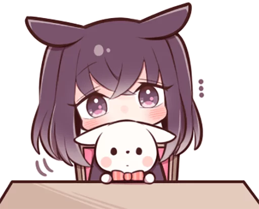 Эмодзи Black Sweetie Bunny By SR