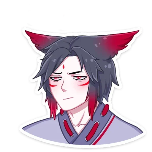 Эмодзи Тëмный Хидэ без надписей