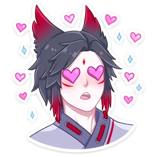 Эмодзи Тëмный Хидэ без надписей