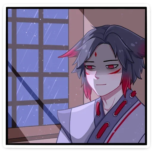 Эмодзи Тëмный Хидэ без надписей