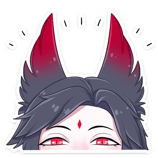 Эмодзи Тëмный Хидэ без надписей