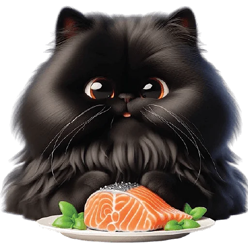 Эмодзи Черный котэ