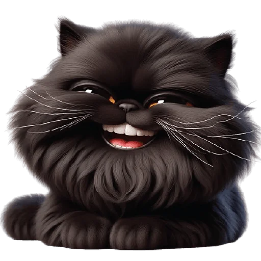 Эмодзи Черный котэ