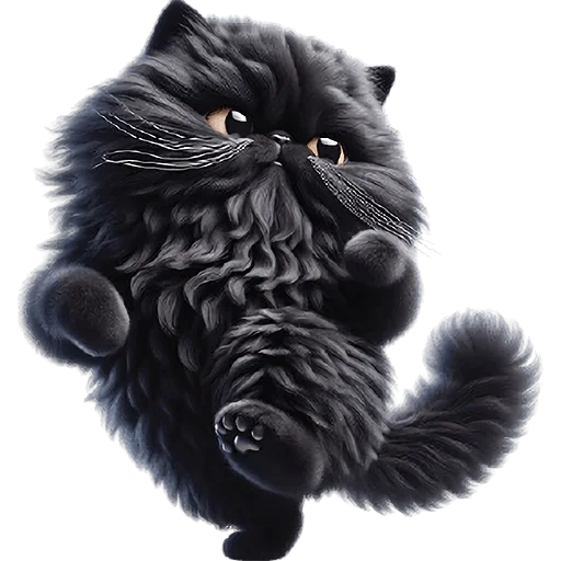 Эмодзи Черный котэ