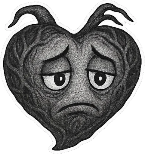 Эмодзи Black heart