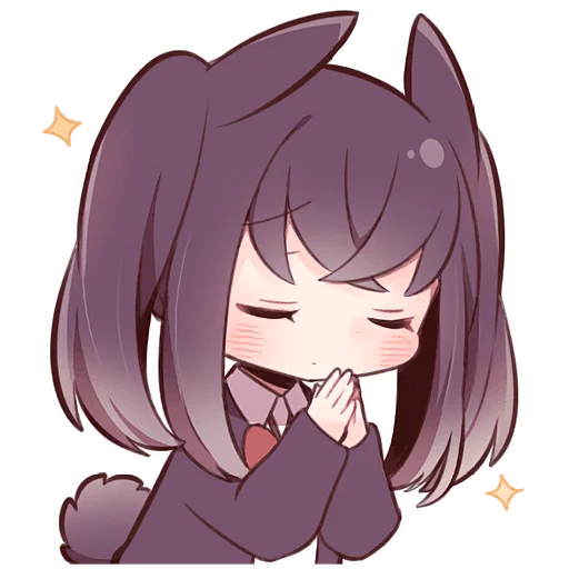 Эмодзи Черная зайка 2