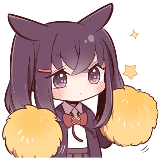 Эмодзи Черная зайка 2