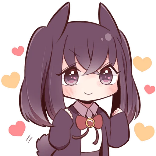 Эмодзи Черная зайка 2