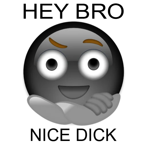 Эмодзи Black emoji ios