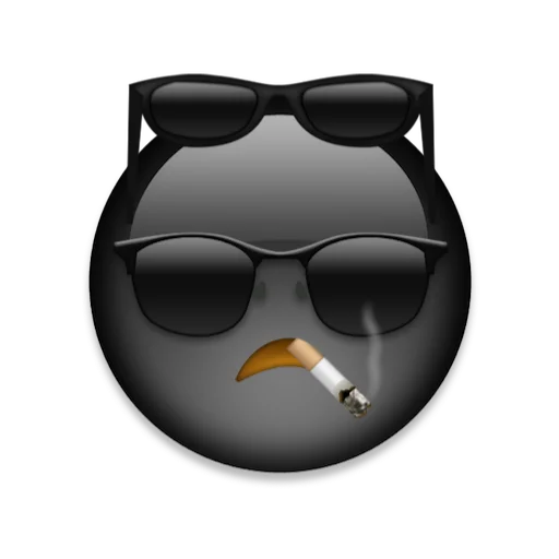 Эмодзи Black emoji ios