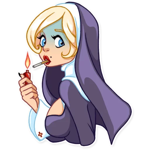 Эмодзи Naughty Nun
