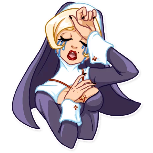 Эмодзи Naughty Nun