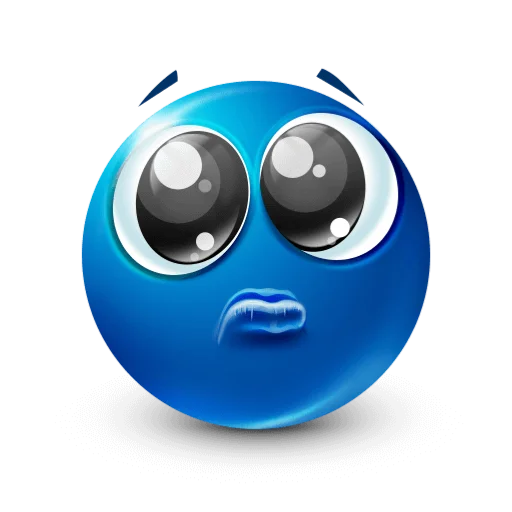 Эмодзи Blue faces