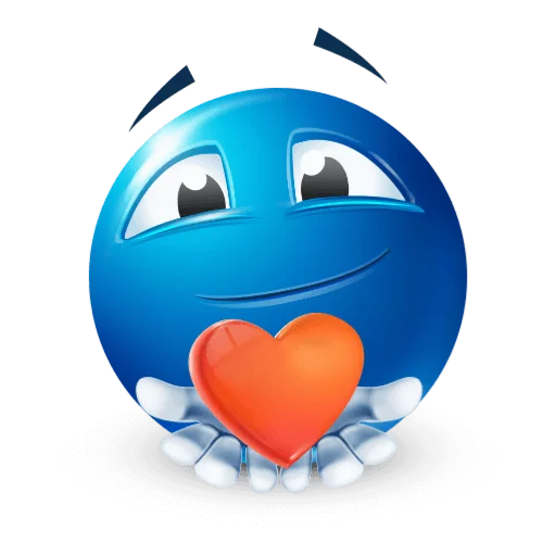 Эмодзи Blue faces