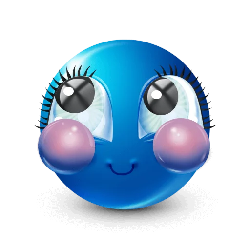 Эмодзи Blue faces