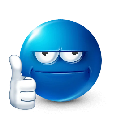 Эмодзи Blue faces