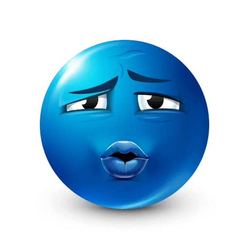Эмодзи Blue faces