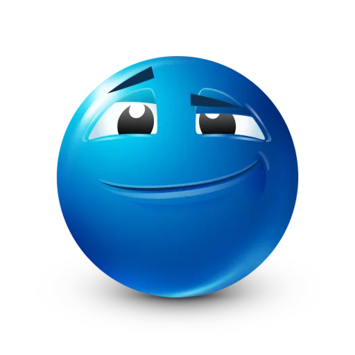 Эмодзи blue facebook