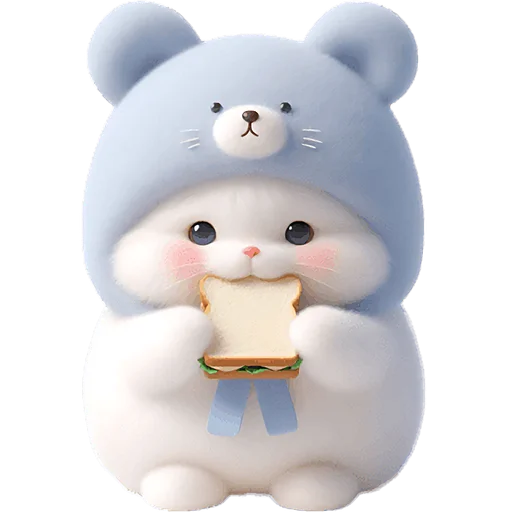 Эмодзи Синий мишка