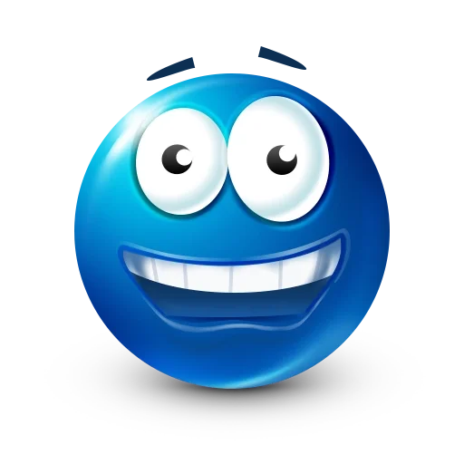 Эмодзи Blue faces