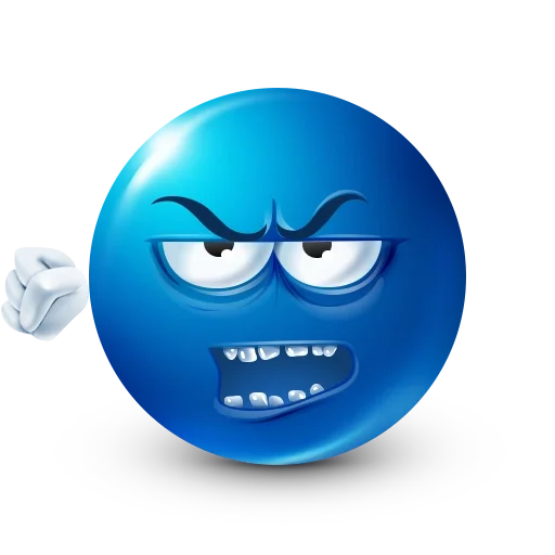 Эмодзи Blue faces