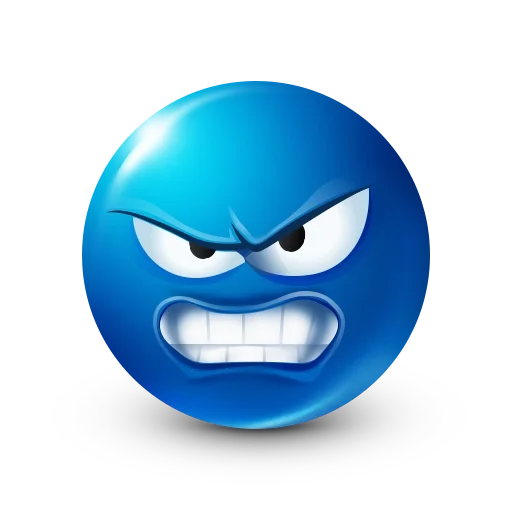 Эмодзи Blue faces