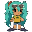 Эмодзи Brazilian Miku