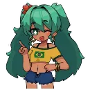 Эмодзи Brazilian Miku