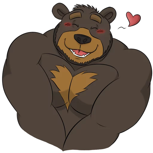 Эмодзи Bresnan Bear by Ethan Costas