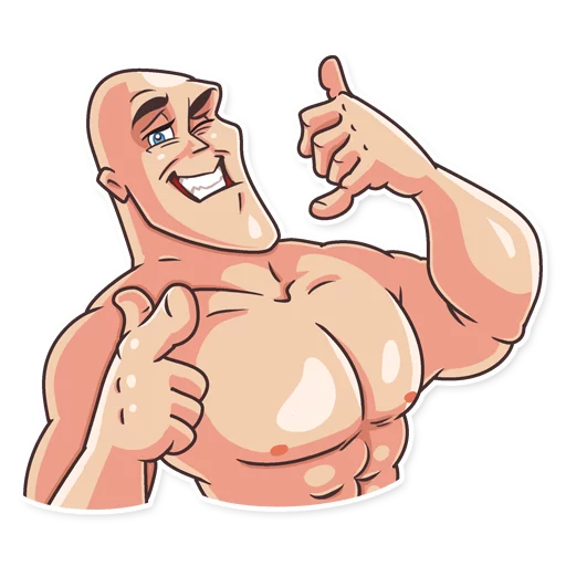 Эмодзи Go Baldly