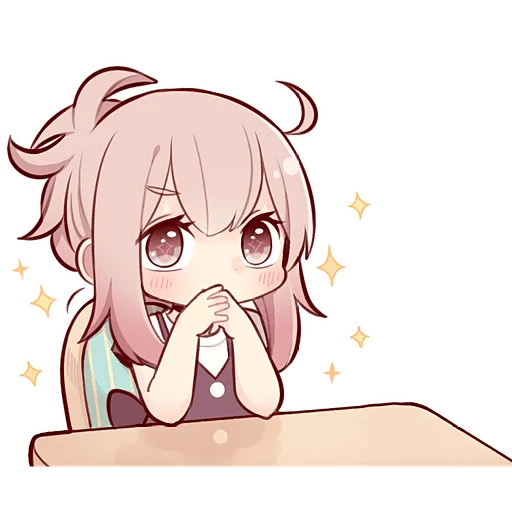 Эмодзи Коричневая тян