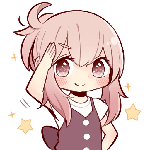 Эмодзи Коричневая тян