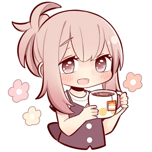 Эмодзи Коричневая тян