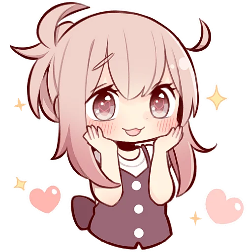 Эмодзи Коричневая тян