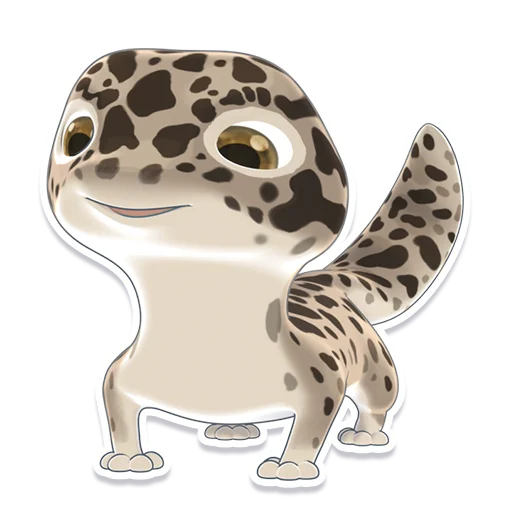 Эмодзи Bruce the Leopard Gecko