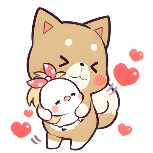 Эмодзи Красивый щенок