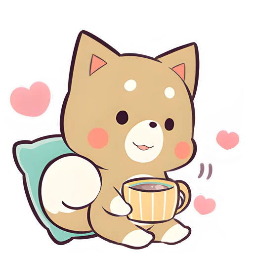 Эмодзи Красивый щенок