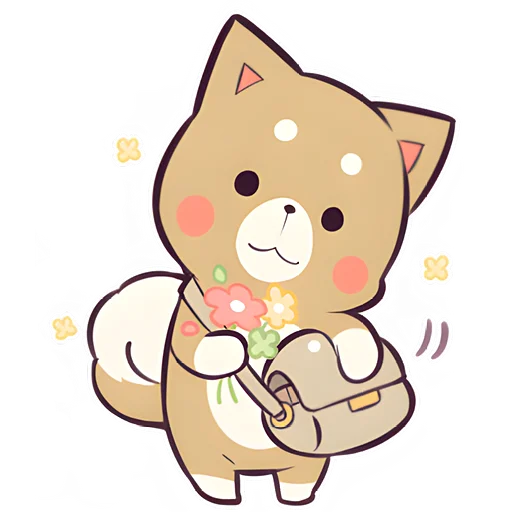 Эмодзи Красивый щенок