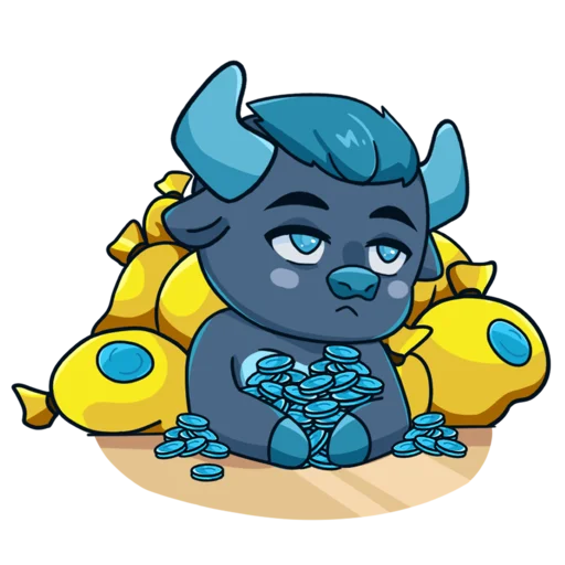 Эмодзи Mine free BULL