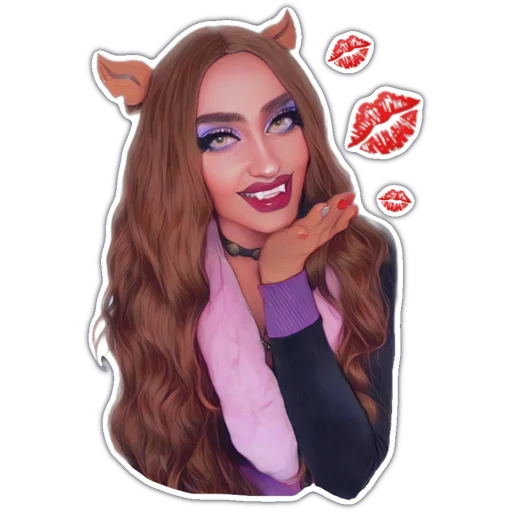 Эмодзи CLAWDEEN WOLF by VTURINANA (MONSTER HIGH)